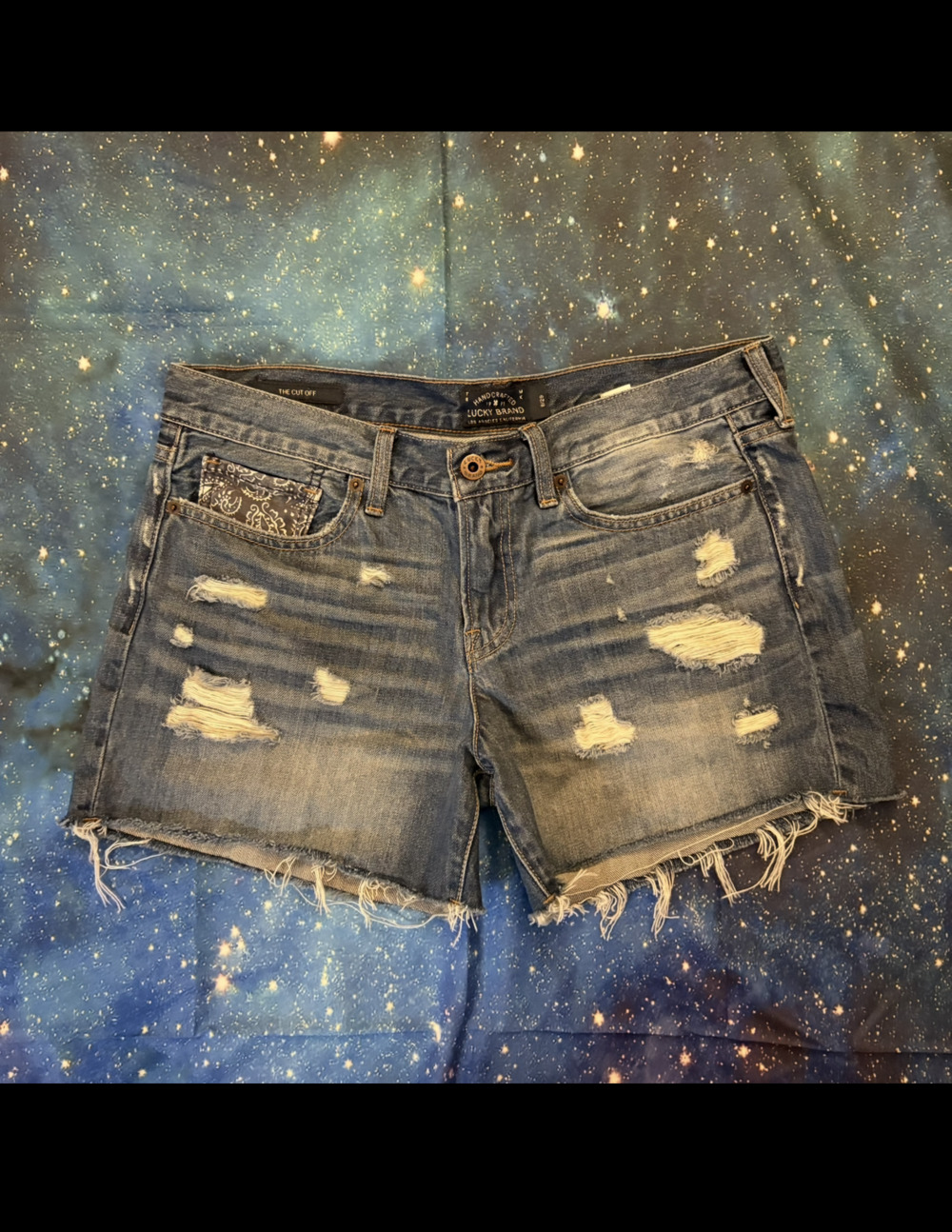 Lucky Brand The Cut Off Distressed Shorts size 8/29